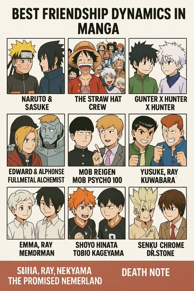 Best Friendship Dynamics in Manga