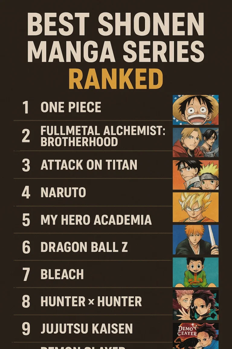 Best Shonen Manga Series Ranked