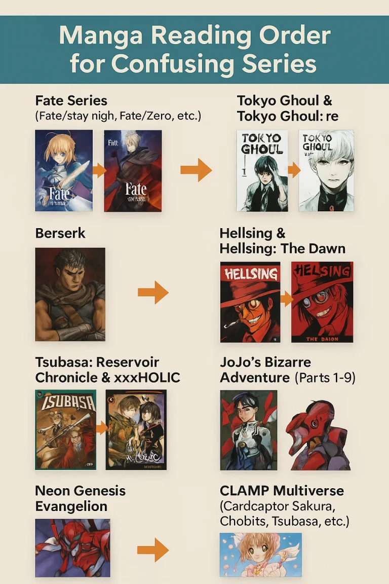 Manga Reading Order for Confusing Series