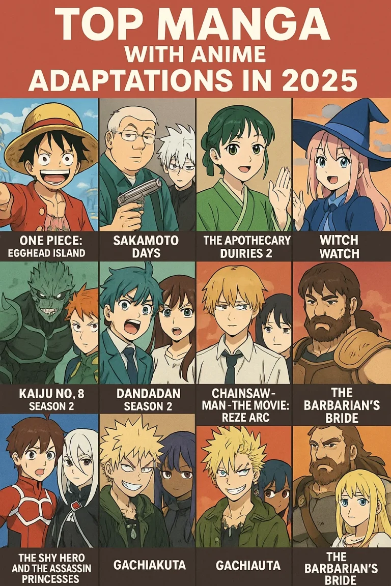 Top Manga with Anime Adaptations in 2025