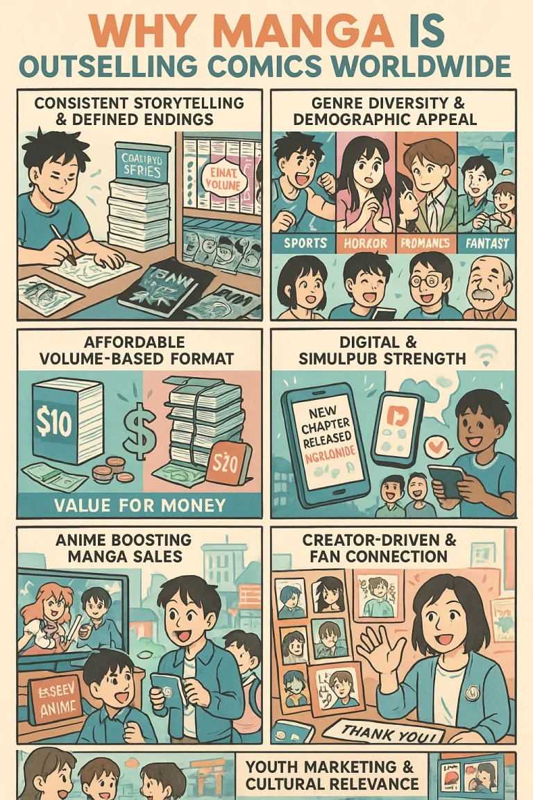 Why Manga is Outselling Comics Worldwide